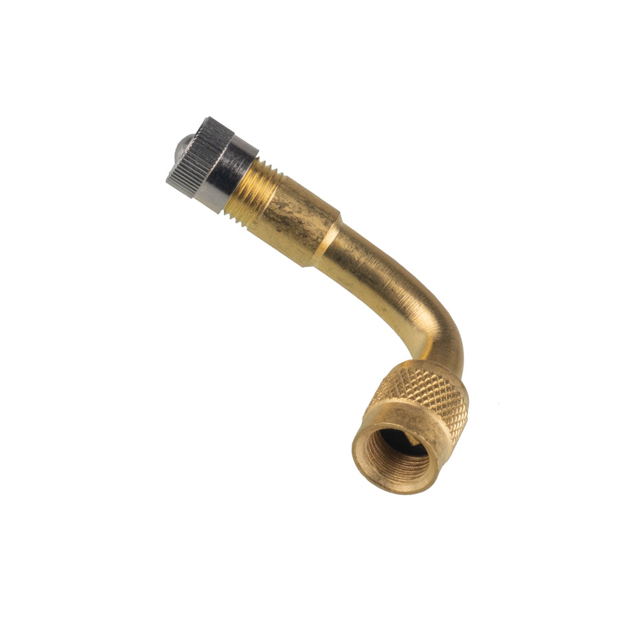 90 Degree Valve Extension Brass or Silver